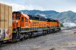 BNSF 1572 trails on the Golden Local 